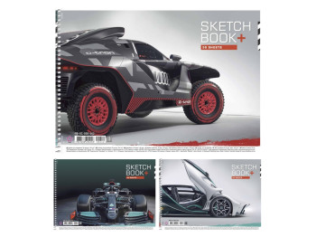 Альбом для рисования спираль 30 л. 100 г/м2 PB-SC-030-442, Школярик (цена за 1шт)