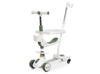 Детский самокат-трансформер 5 в1 iTrike JR3-167-5-GR с родительской ручкой, свет, Bluetooth