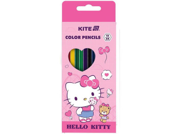 Олівці кольорові двосторонні 12 шт, Hello Kitty, Kite
