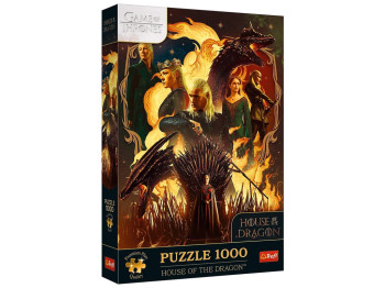 Пазл Trefl Premium Plus Дім дракона, 1000 деталей