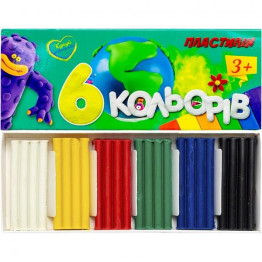 Пластилин, 6 цветов, Jumbi