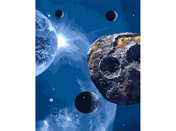 Набір для розпису по номерах Метеорит 40х50 см, Strateg