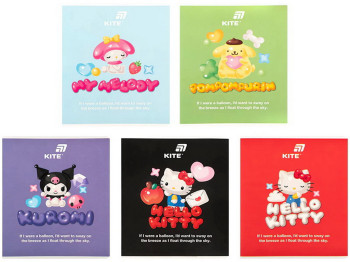Зошит у клітинку Hello Kitty MIX Kite HK26-238-2, 24 аркуша, міес видів, ціна за 1 шт