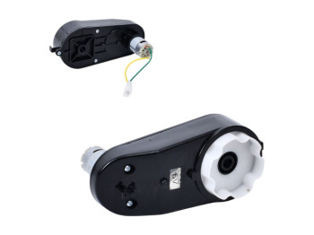Рульовий редуктор для квадроцикла M 5054 ST-GEAR, 6V, RPM13000, отвір під вісь 10мм, довжина 17см