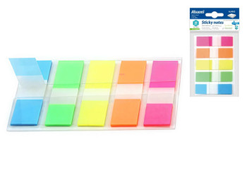Набор клейких закладок Sticky Notes, 45×12 мм, 125 шт, 5 цветов