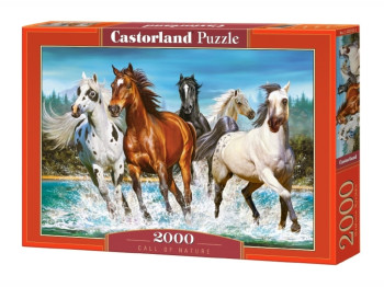 Пазлы Бегущие лошади. 2000 элементов. Castorland С-200702