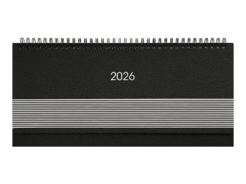 Планинг настольный датированный Parallel 2026, 120 страниц, черный