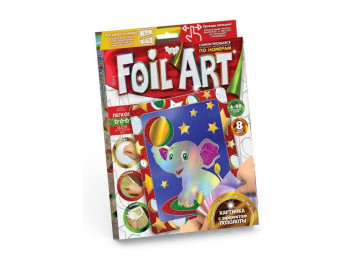 Набір для творчості Аплікація кольоровою фольгою Foil art, Danko Toys