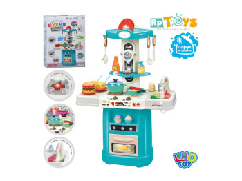 Кухня ігрова зі світлом та звуком 16913B, 66 см, з мийкою та парою, Limo Toy
