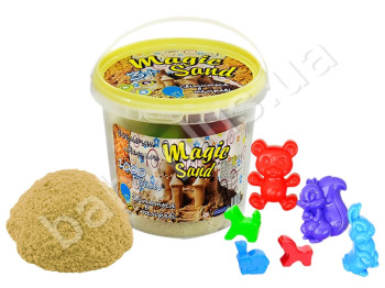 Кинетический песок Magic sand - светится в темноте, классический, Strateg