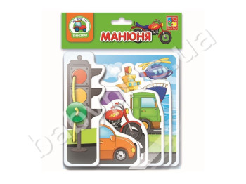 Гра - Розвивашка Манюня, Транспорт, Vladi Toys