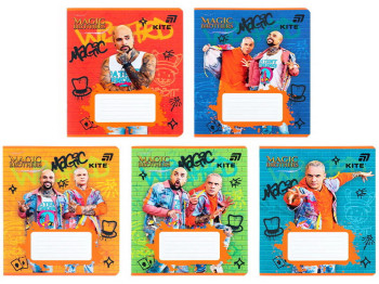 Зошит шкільний Magic Brothers, 12 аркушів, у лінію, 5 видів (ціна за 1шт), Kite