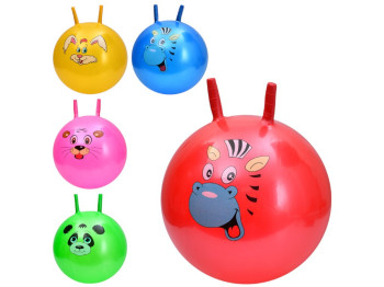 Мяч-прыгун с рожками MS 4302, 45 см, для прыжков и активных игр, BabyToys
