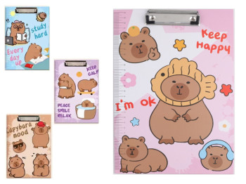 Планшет A4 Bear Mood AL7330, 3 мм, с прижимом, микс видов