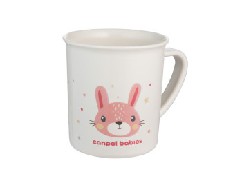 Кружка пластиковая CUTE ANIMALS – розовая. Canpol Babies 4/413_pin2