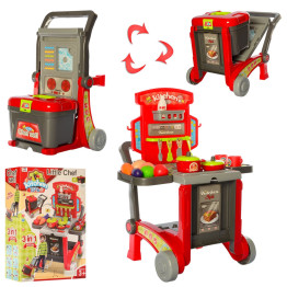 Кухня на колесах Kitchen Little Chef 3в1. 008-930