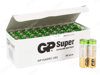 Батарейка алкалінова GP Super Alkaline, 1.5V, AA, LR6 (ціна за спайку 2шт)