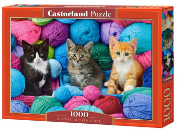 Пазлы Kittens In Yarn Store. 1000 элементов. Castorland C-104796