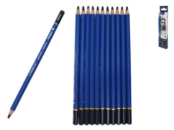 Олівці вугільні Marco Chroma Medium 1040M-12CB, 4 мм, ціна за 1 шт