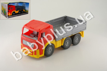 Машина Акрос бортовая №1 в коробке. 4 цвета. Colorplast 1548