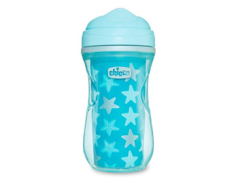Чашка пластиковая для питья голубая Active Cup, Chicco