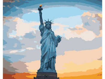 Набор для росписи по номерам Statue of Liberty в Нью-Йорке 40х50 см, Strateg