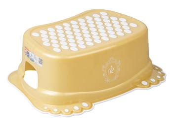 Подставка для ног Royal с противоскользящей резиной бело-золотой. Tega Baby RL-006-103-Z
