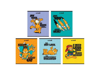 Зошит у клітинку 24 аркуша, Garfield Retro (ціна за 1шт)