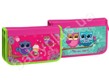 Пенал двойной картонный LITTLE OWL, KIDIS 7181
