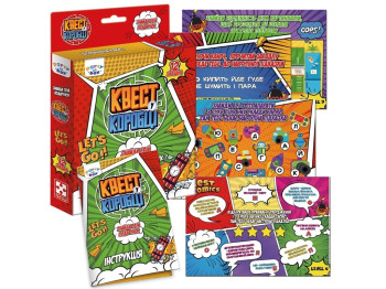 Настольная игра "Квест в коробке Комикс", 6+, Vladi Toys