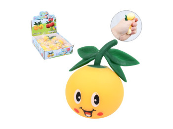 Игрушка антистресс, персик-смайл, мука