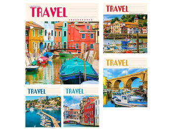 Тетрадь 24 листа клетка (твердая) ТЕ01396 TRAVEL, Цена за упаковку 20 шт,