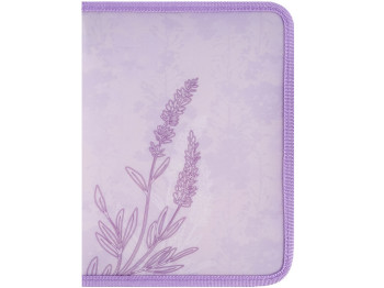Папка об'ємна на блискавці А5+ Lavender-2. Axent 1805-37-A