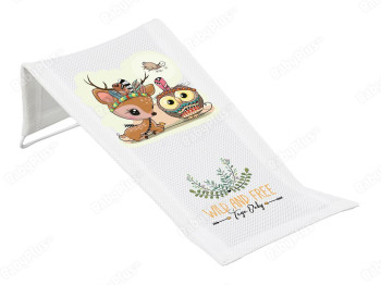 Лежак для купания с рисунком белый Дикий запад Оленёнок. Tega Baby DZ-026-103-OLEN