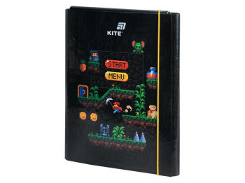 Папка для трудового навчання, картон, формат А4, дизайн Pixel Game, Kite