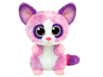 Мягкая игрушка Beanie Boos Розовый лемур BECCA 15 см. TY 36395