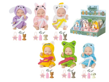 Кукла в яйце Sleeping Doll Magic Egg, 10,5 см, подвес, набор 6 шт (цена за 1шт)