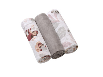 Пеленки муслиновые хлопковые 70×70 см 3 шт., 348/10, BabyOno