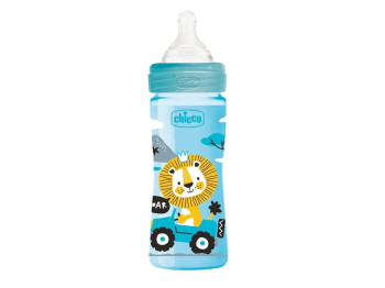 Пляшечка пластикова Well-Being Physio Colors 250 мл, Chicco