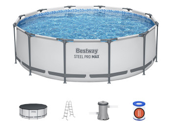 Басейн каркасний круглий Steel Pro MAX. Bestway 56420