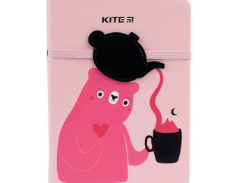 Блокнот в клетку В6. 96 листов. Pink Bear. Kite K22-464-1