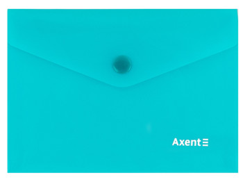 Папка-конверт на кнопці бірюзова А6. Pastelini. Axent 1414-21-A