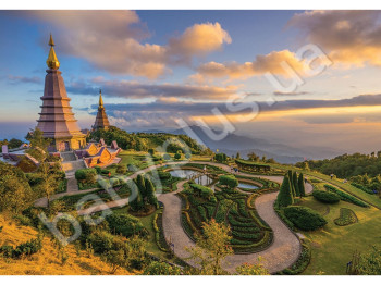Пазли картонні 1500 елементів серія 3 Two Pagodas, Danko Toys