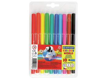 Фломастеры 10 цветов. Centropen 7550/10 ТП