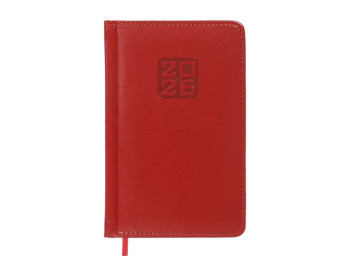 Ежедневник Bravo 2026 А6, 336 страниц, твердая обложка, красный