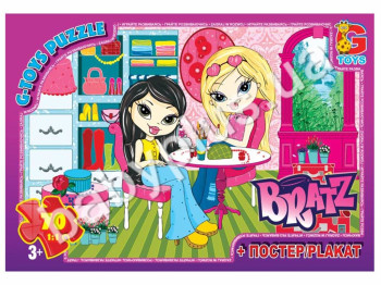 Пазлы картонные, 70 эл, формат А4 Bratz