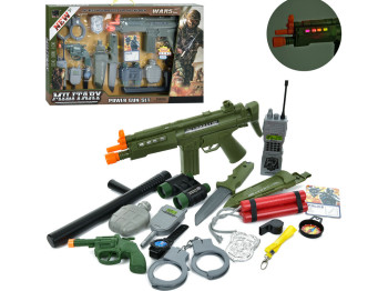 Набор военный игровой со светом и звуком JS002