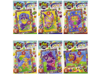 Набір для творчості BUBBLE CLAY Вітражна картина, Danko Toys