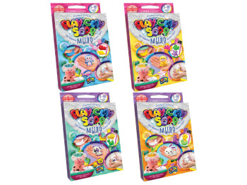 Набор для творчества PlayClay Soap. Пластилиновое мыло 4 цвета. Danko Toys PCS-02-01,02,03,04