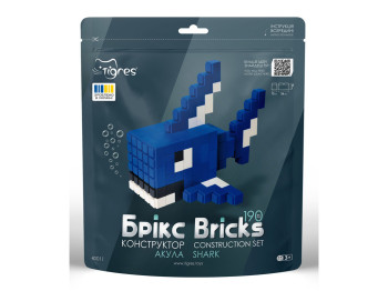 Конструктор Брікс акула 190 деталей, Tigres 40011